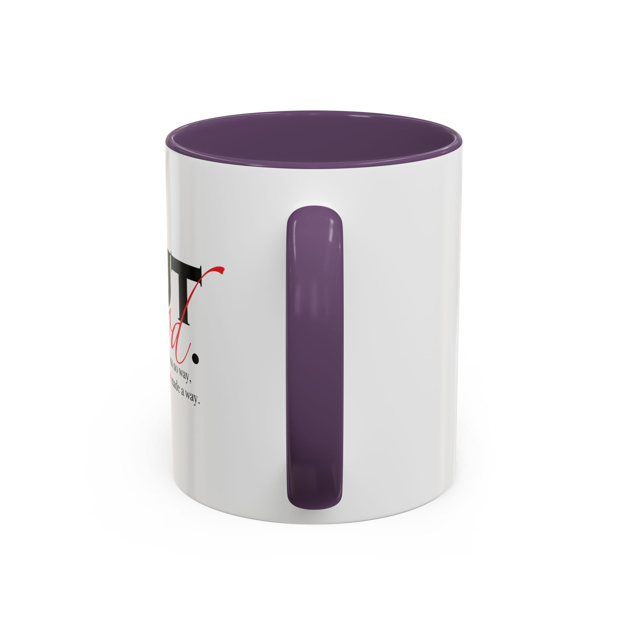 Coffee Mug — "But God." Inspirational Religious Left Handed Mug (11/15oz)