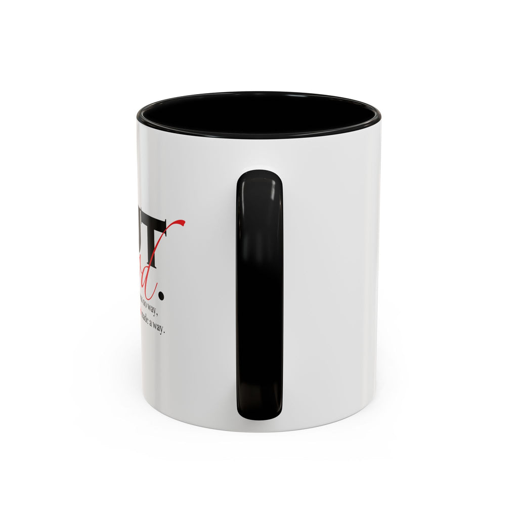 Coffee Mug — "But God." Inspirational Religious Left Handed Mug (11/15oz)