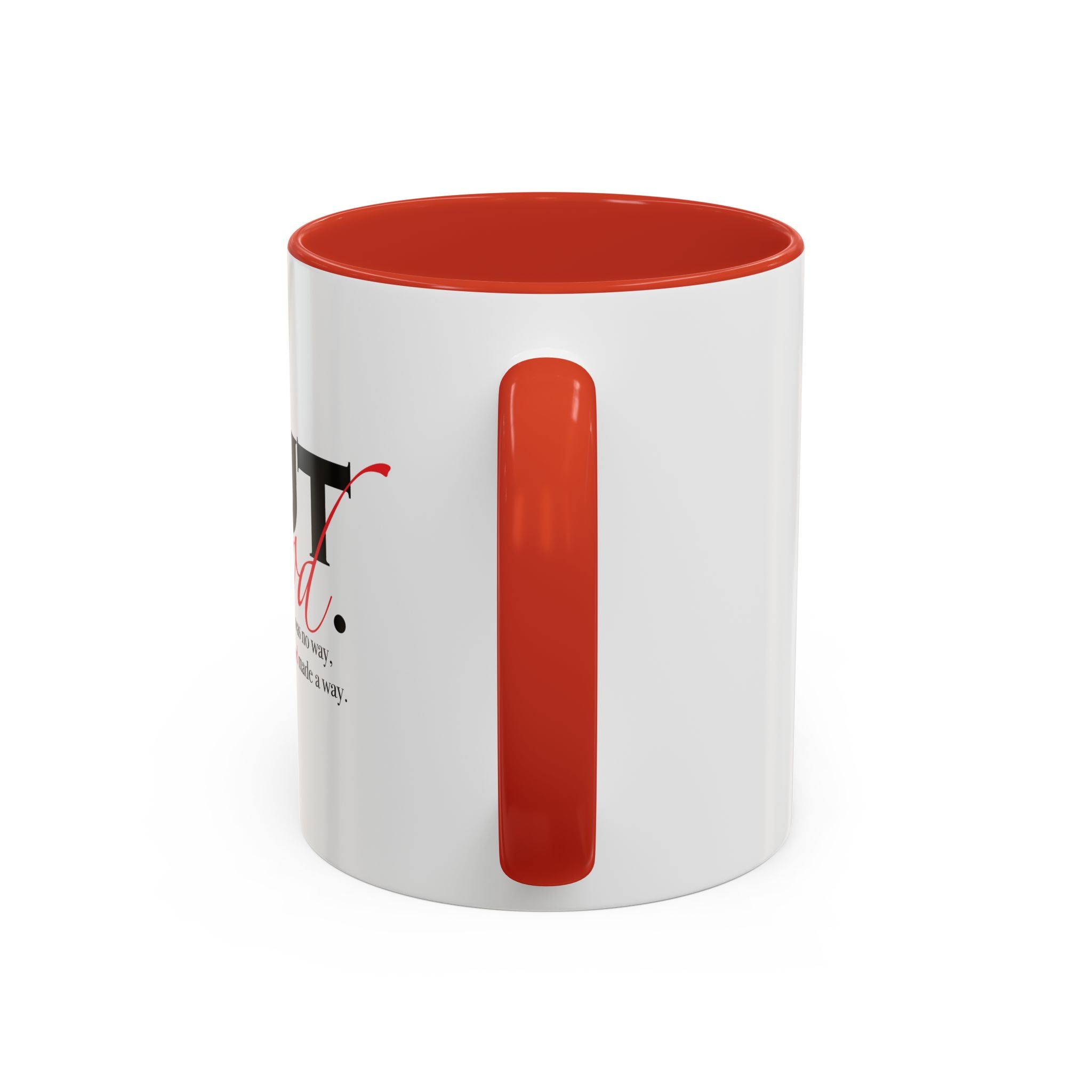 Coffee Mug — "But God." Inspirational Religious Left Handed Mug (11/15oz)