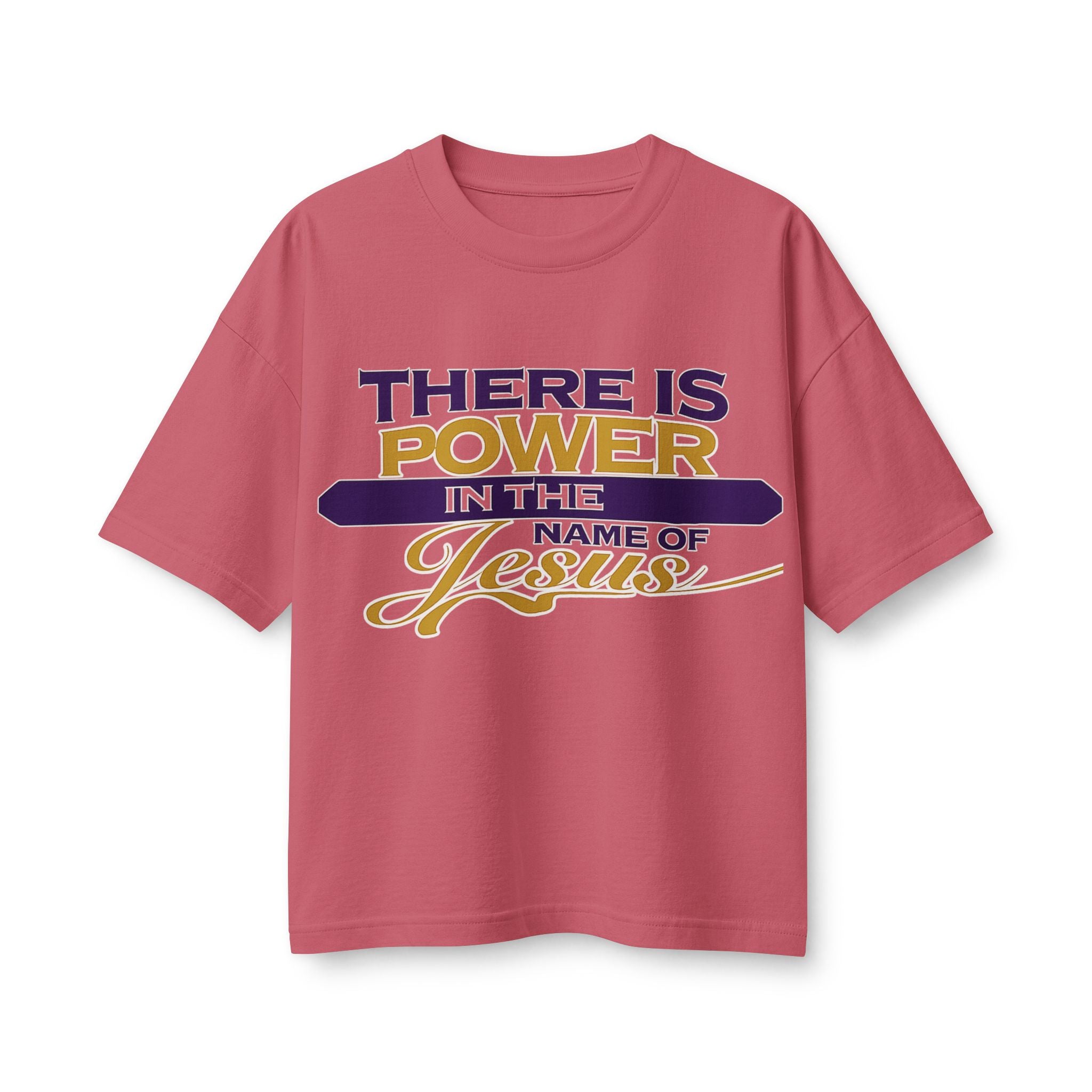 There Is Power in the Name of Jesus Tee — Women’s Faith-Based Christian T-Shirt