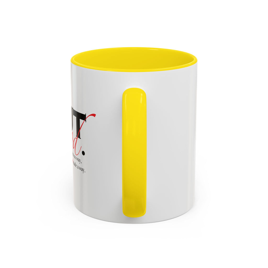 Coffee Mug — "But God." Inspirational Religious Left Handed Mug (11/15oz)