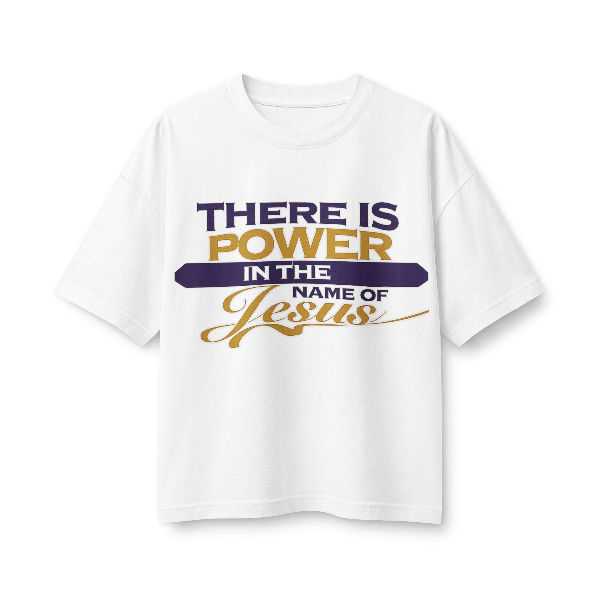 There Is Power in the Name of Jesus Tee — Women’s Faith-Based Christian T-Shirt