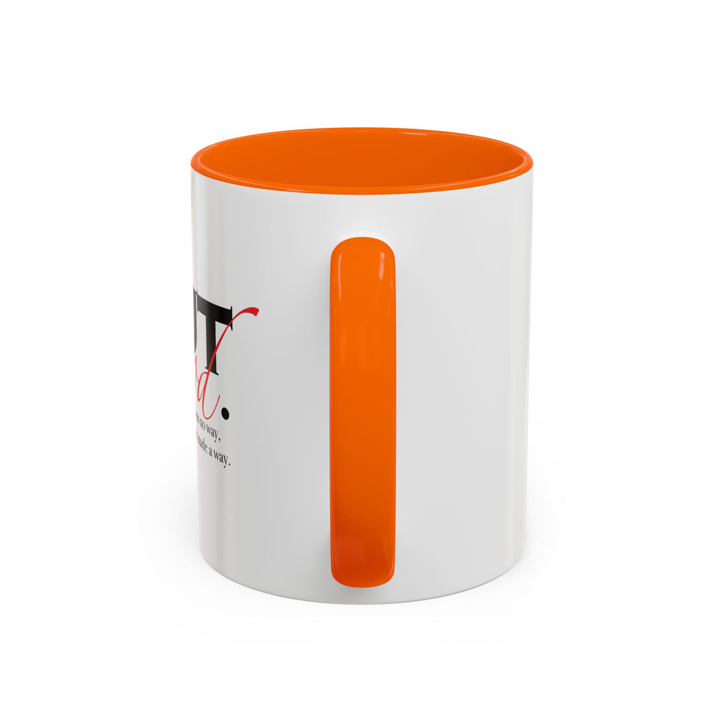 Coffee Mug — "But God." Inspirational Religious Left Handed Mug (11/15oz)