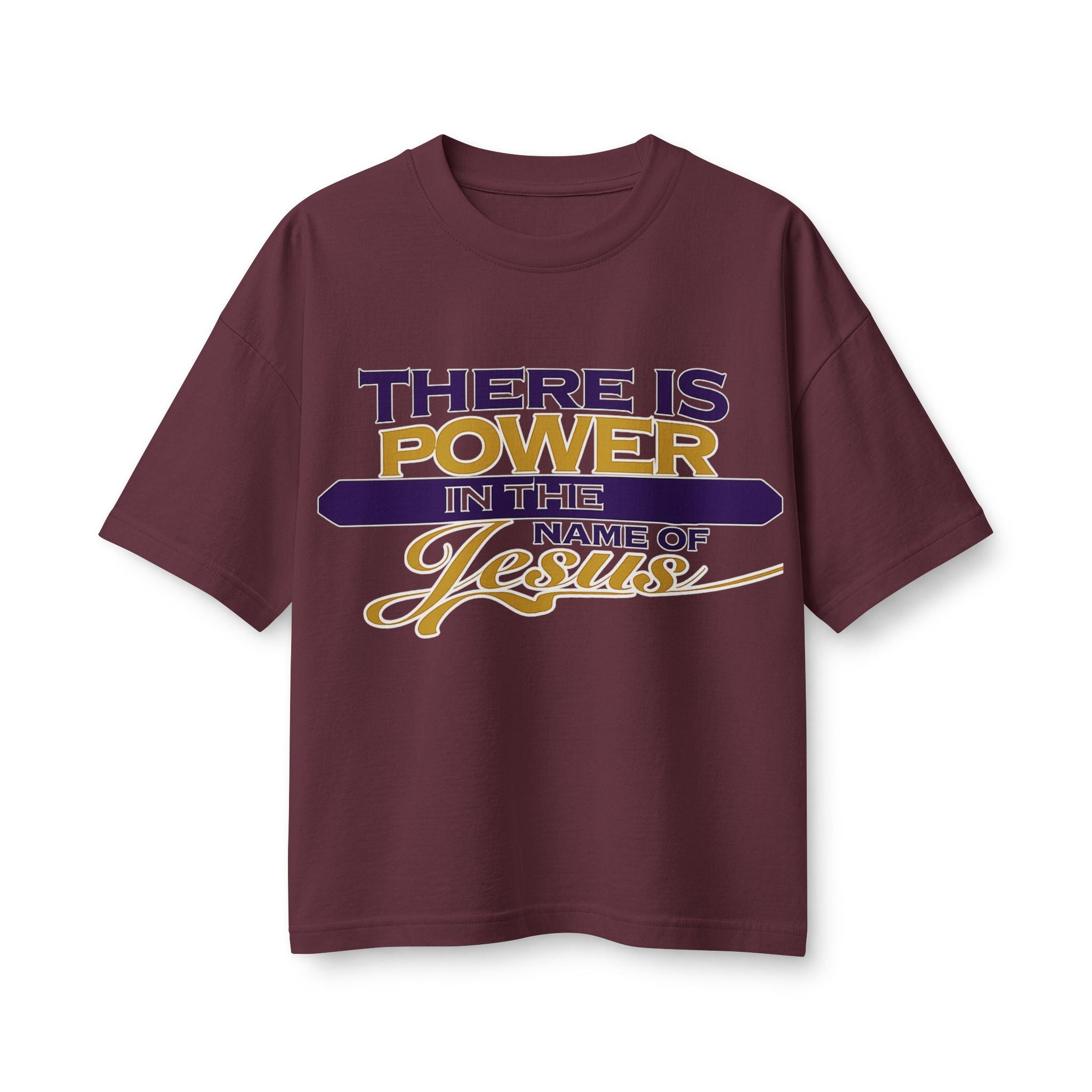 There Is Power in the Name of Jesus Tee — Women’s Faith-Based Christian T-Shirt