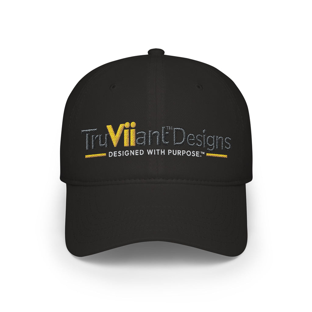 TruViiant™ Signature Embroidered Logo Cap | Black & Gold