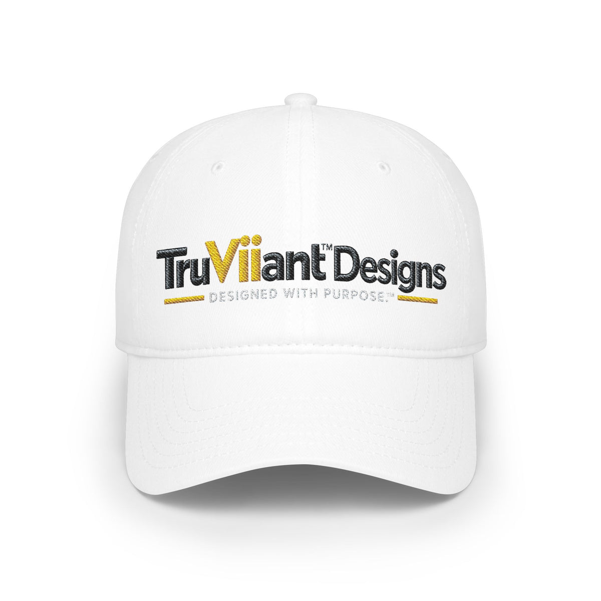 TruViiant™ Signature Embroidered Logo Cap | Black & Gold
