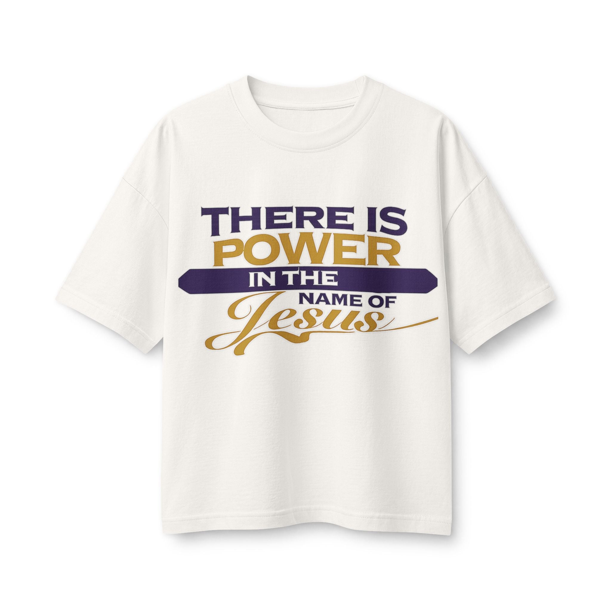 There Is Power in the Name of Jesus Tee — Women’s Faith-Based Christian T-Shirt