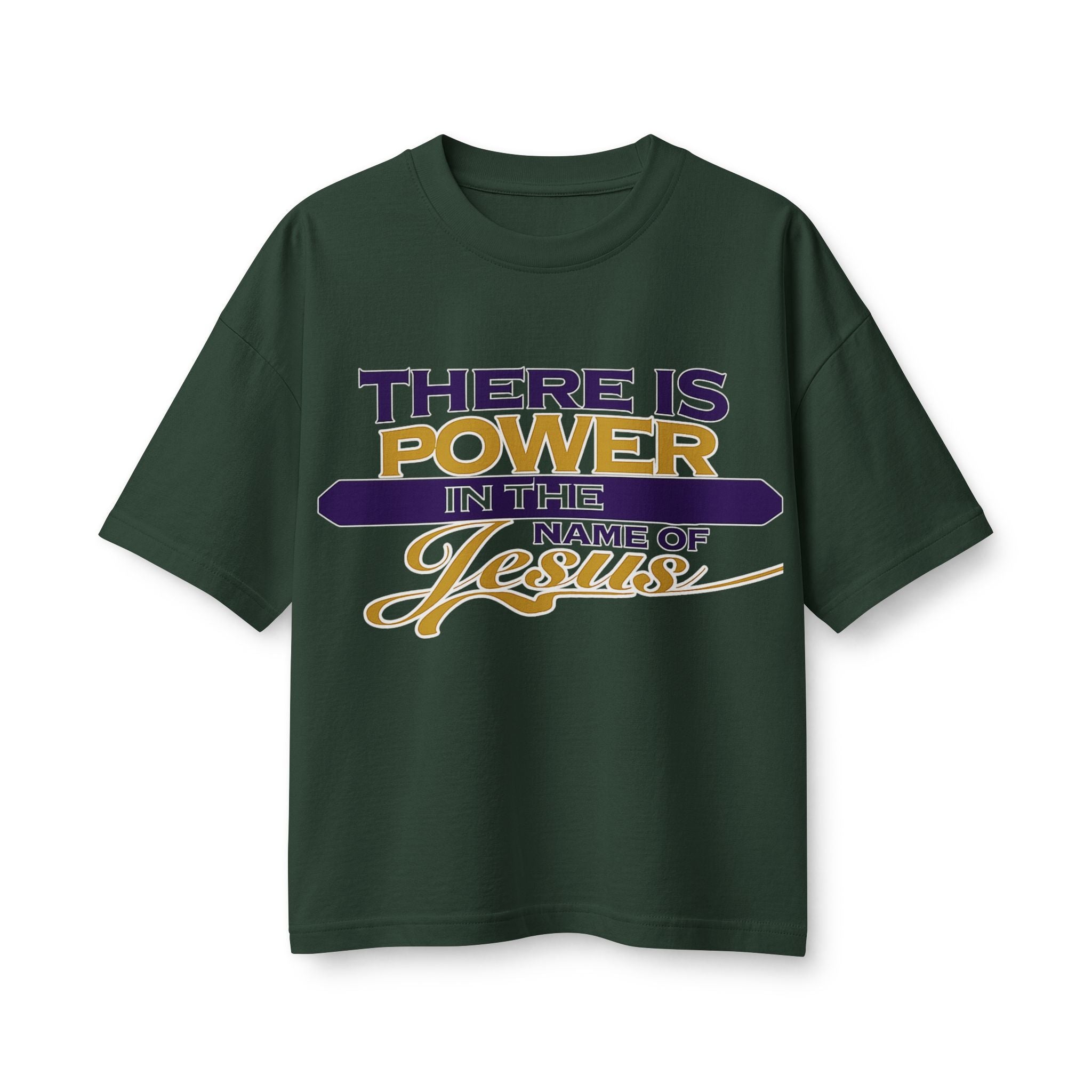 There Is Power in the Name of Jesus Tee — Women’s Faith-Based Christian T-Shirt