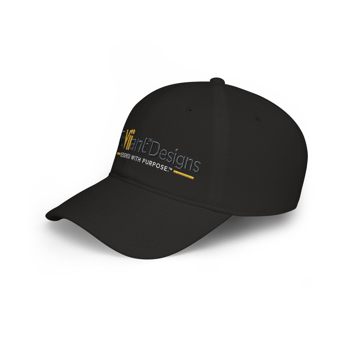TruViiant™ Signature Embroidered Logo Cap | Black & Gold