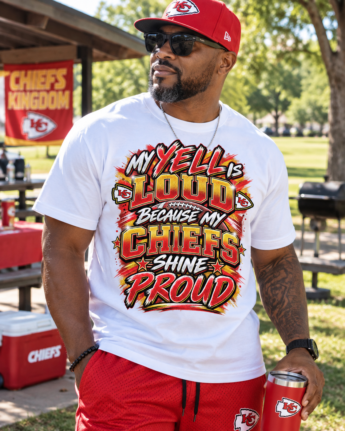 My Yell Is Loud Because My Chiefs Shine Proud™ Graphic Tee
