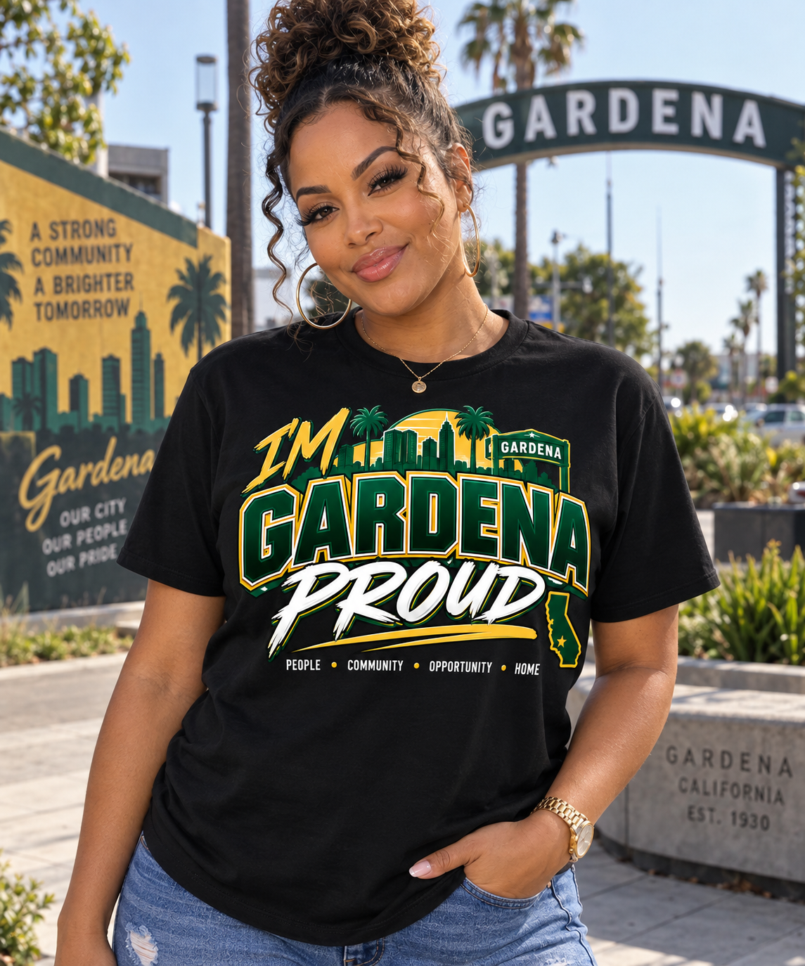 I’m Gardena Proud™ City Pride Graphic Tee