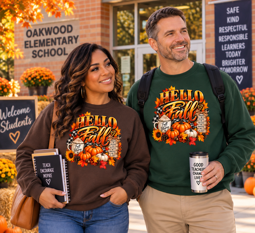 Hello Fall, Blessed & Cozy Autumn Sweatshirt | TruViiant™ Designs