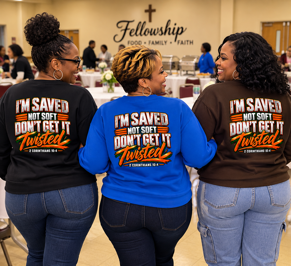 I’m Saved, Not Soft™ Full-Zip Faith Women Hoodie